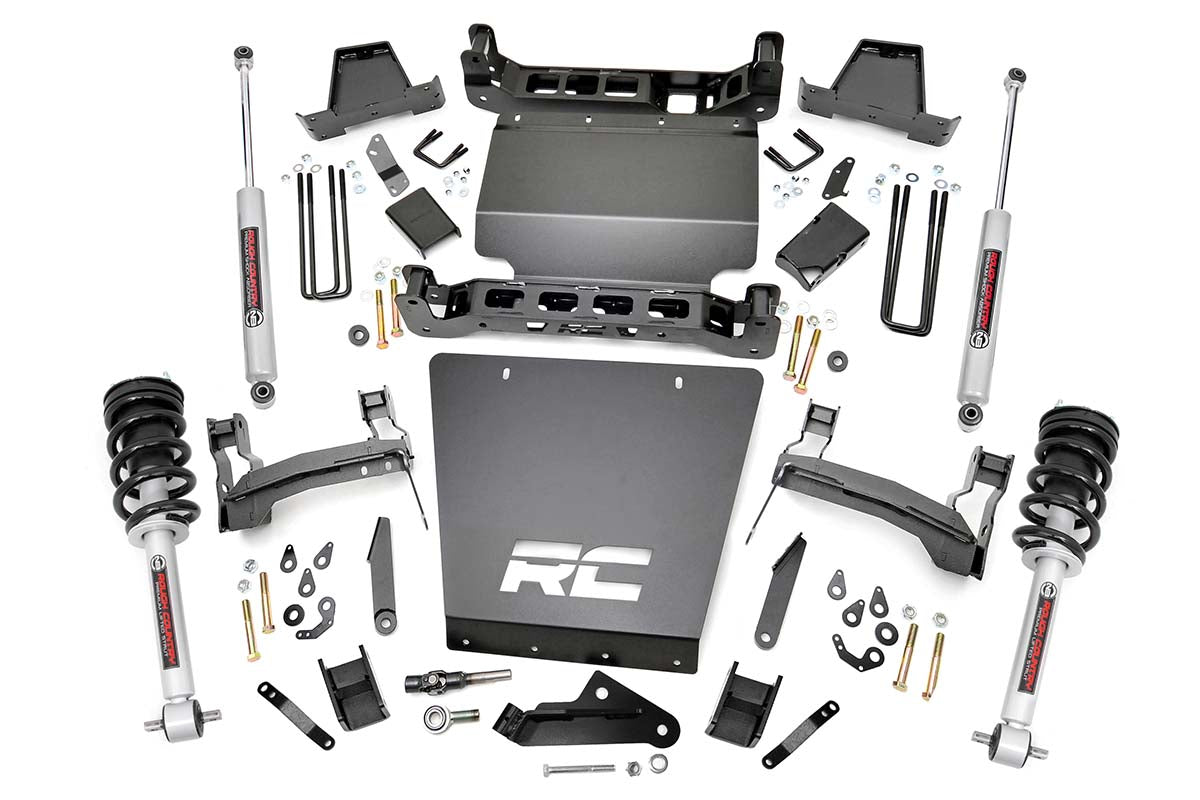 Fits Chevy/GMC 1500 (14-16) 7 Inch Lift Kit; Bracket; N3 Struts; 29833