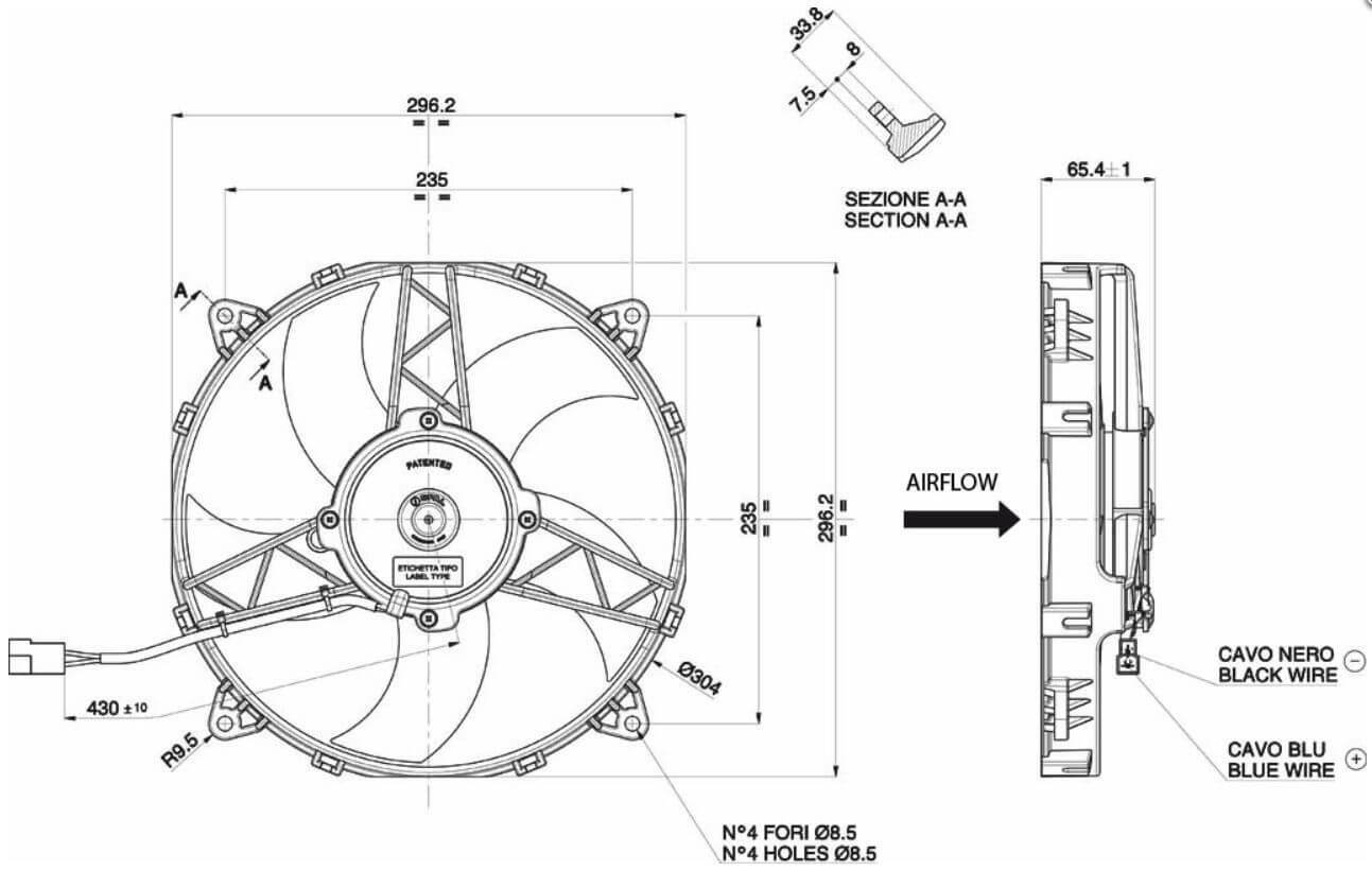 SPAL 30101512 SPAL Electric Fan