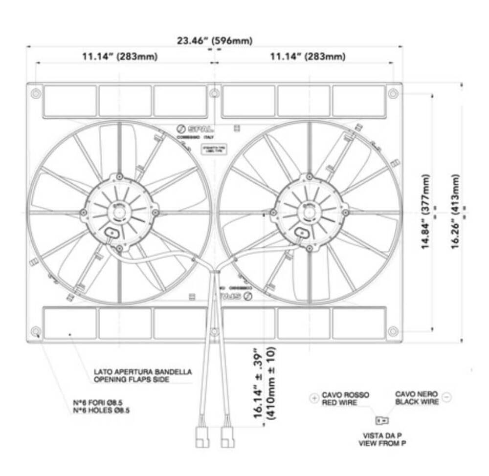 Holley Performance 30102052 Spal Electric Fan