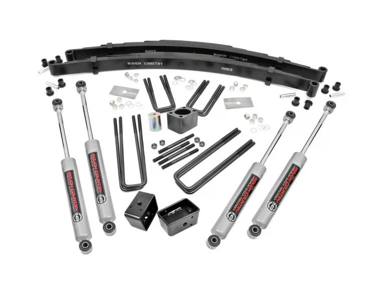 Fits Dodge W100 Truck (86-89)/W200 Truck (78-80) 4" Lift Kit; Rear Blocks; 311.2