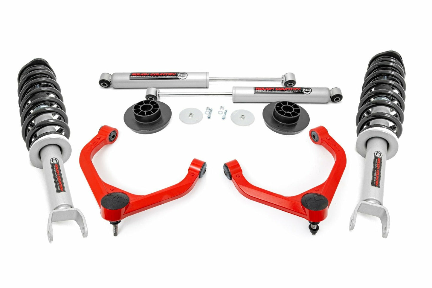 Fits Ram 1500 4WD (2012-2018 & Classic) 3" Lift Kit; N3 Struts/Shocks; 31231RED