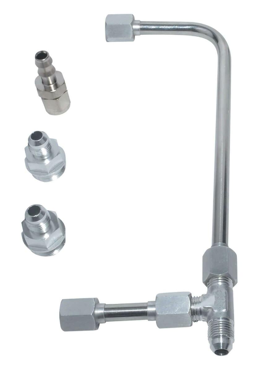 Dual Feed Fuel Line (Slayer Series - Silver) - 34-600SL-SVRQFT