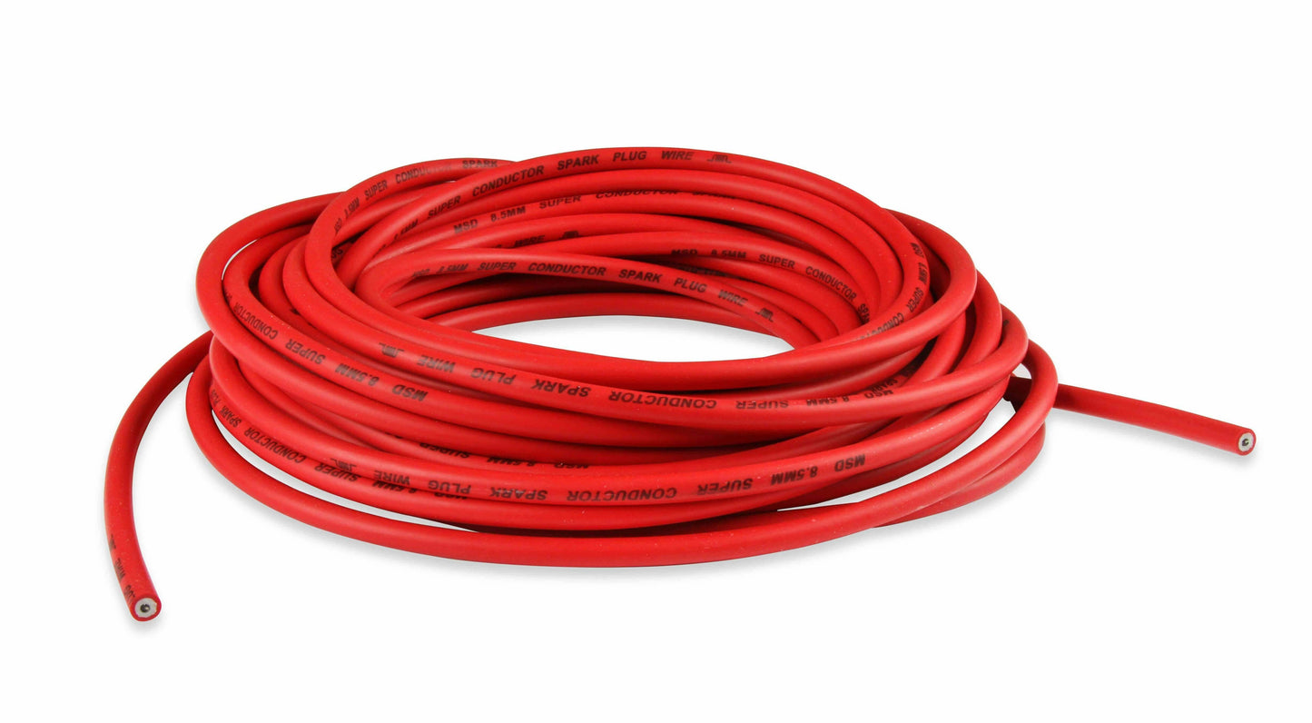 Super Conductor Spark Plug Wire, Red 8.5mm, 50 Ft - 34029