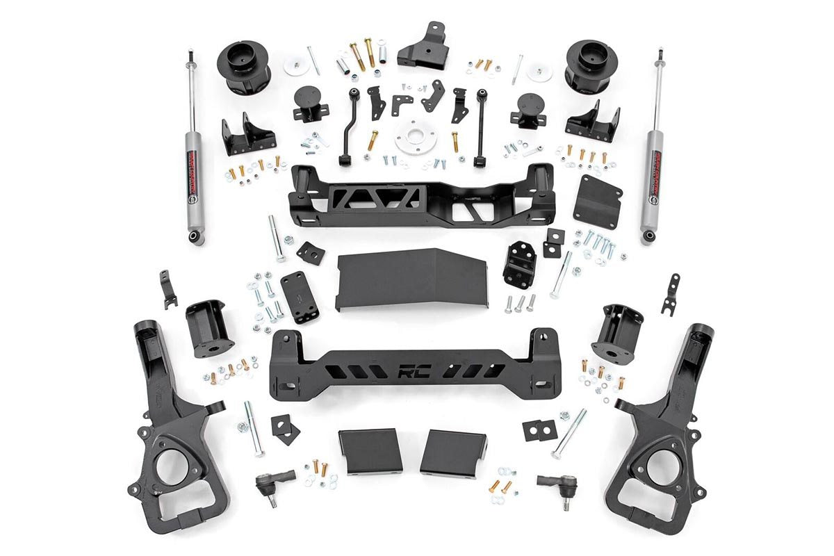 Fits Ram 1500 4WD (2019-2024) 5 Inch Lift Kit; 22XL; Air Ride; 34430A