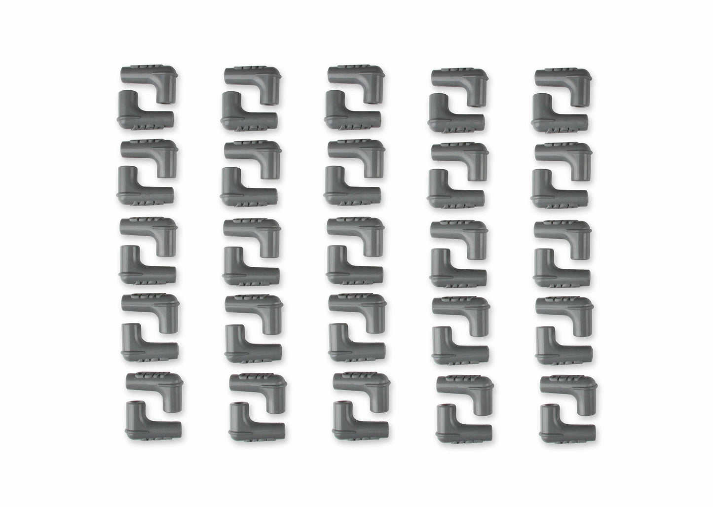 Boots, 90 Degree Logo Spark Plug, Gray Silicone 50EA - 34514
