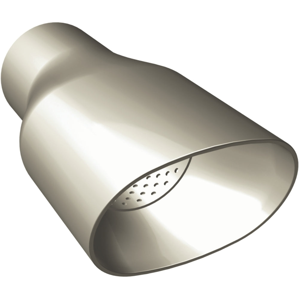 Tip (1-Pk) Oval Re DW Reso (3.24X4.75)X8.25 3.00 I.D. Chrome 35171 Magnaflow