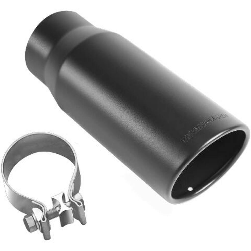 Tip W/Clamp 5x14.5x3.5 ID Blk 35237 Magnaflow - Exhaust Tips Car Part People