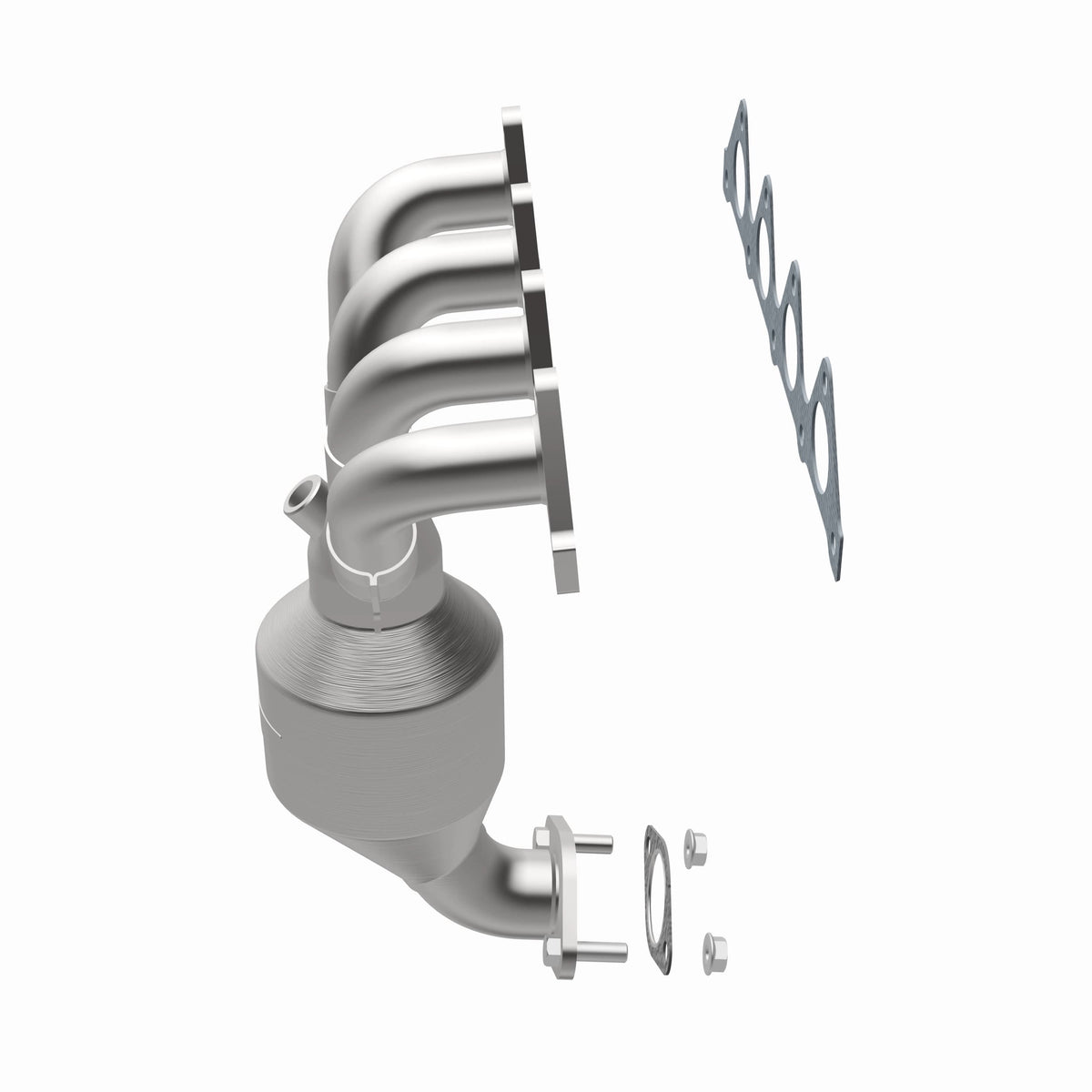 Catalytic Converter with Integrated Exhaust Manifold for HM Grade Federal / EPA Compliant Direct-Fit Manifold Catalytic