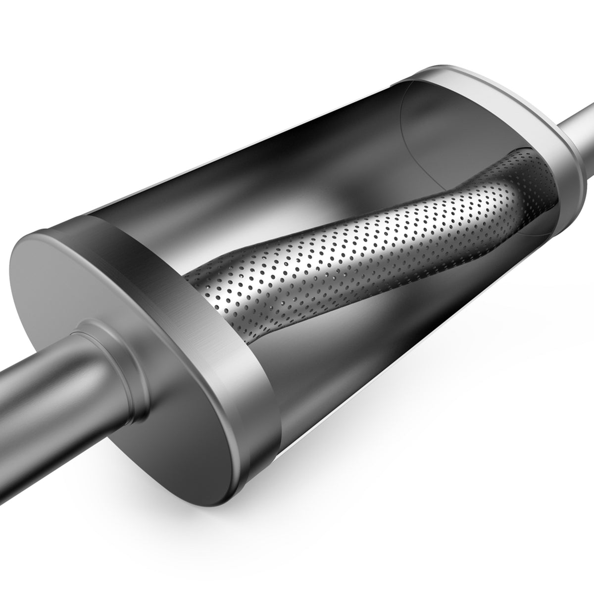 Exhaust Muffler for 4 X 9in. Oval Straight-Through Performance Exhaust Muffler MagnaFlow 14326
