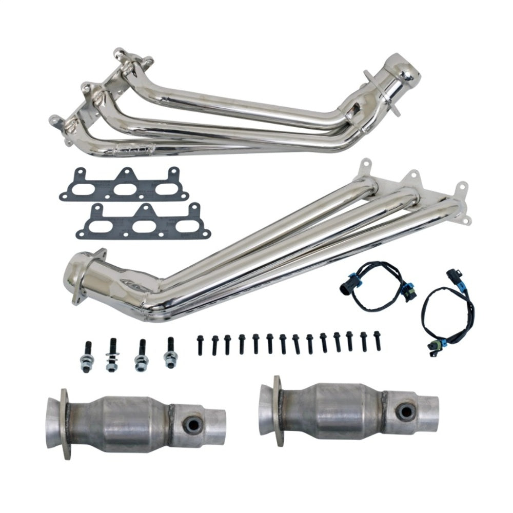 Fits 2010-2011 Camaro V6 1-5/8 Long Tube Headers W/Catalytic Converters-4041