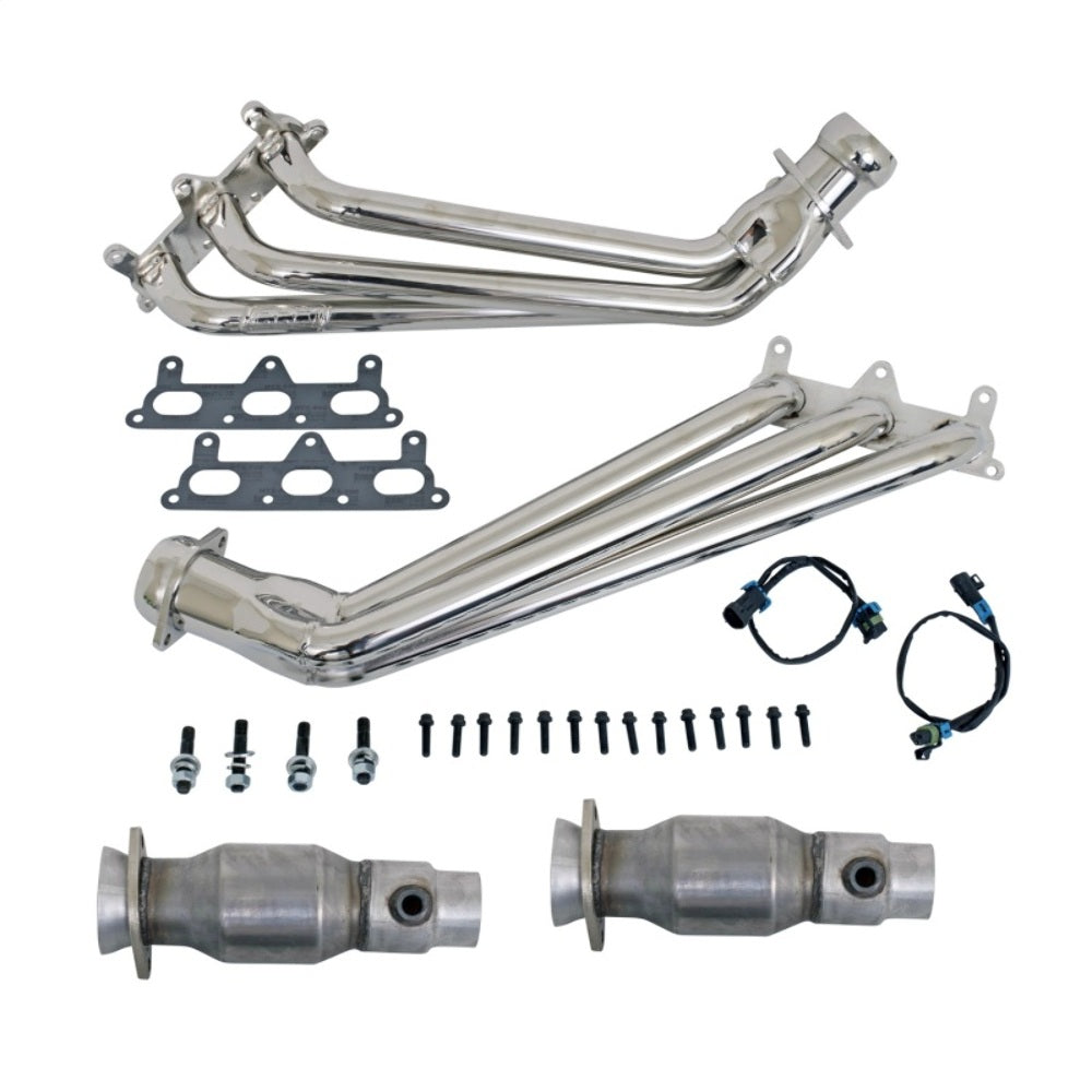 Fits 2010-2011 Camaro V6 1-5/8 Long Tube Headers W/Catalytic Converters-4041