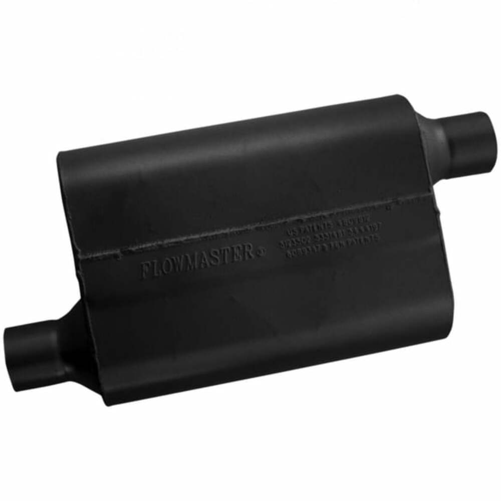 Flowmaster 42443 - 40 Series Chambered Muffler - 2.25 Offset In / 2.25 Offset Out - Aggressive Sound