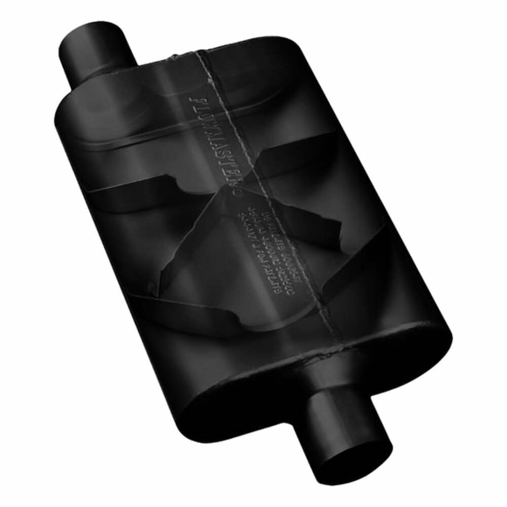 Flowmaster 42443 - 40 Series Chambered Muffler - 2.25 Offset In / 2.25 Offset Out - Aggressive Sound
