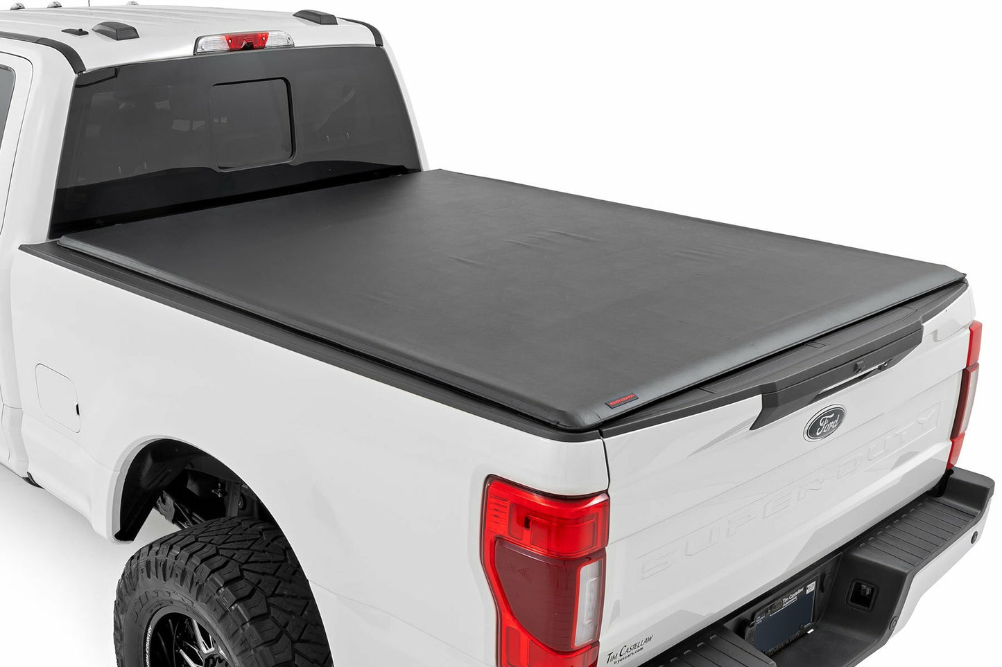 Fits Ford F-250/F-350 SD (17-24) Soft Roll Up Bed Cover; 6'10" Bed; 42517650