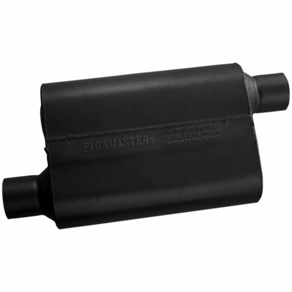 Flowmaster 40 Series Chambered Muffler 42543 - 2.50 Offset In / 2.50 Offset Out - Aggressive Sound