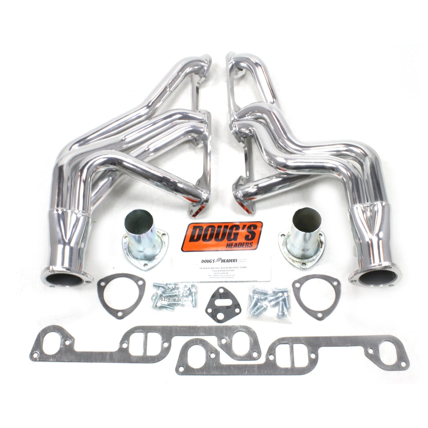 Long Tube Headers for 67-69 Firebird 326-455 1-3/4in Primary Ceramic Coated D569
