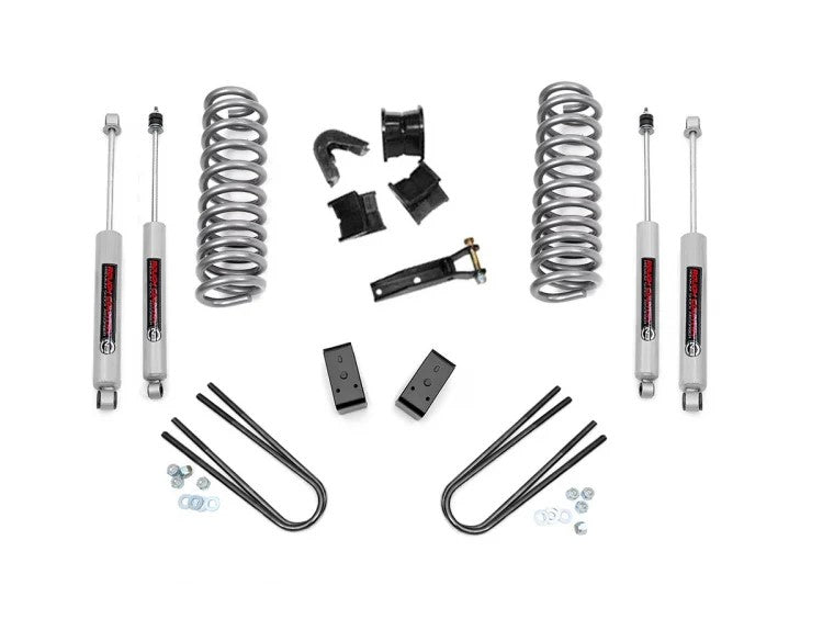 Fits Ford Bronco 4WD (1978-1979) 4 Inch Lift Kit; Rear Blocks; 450.2