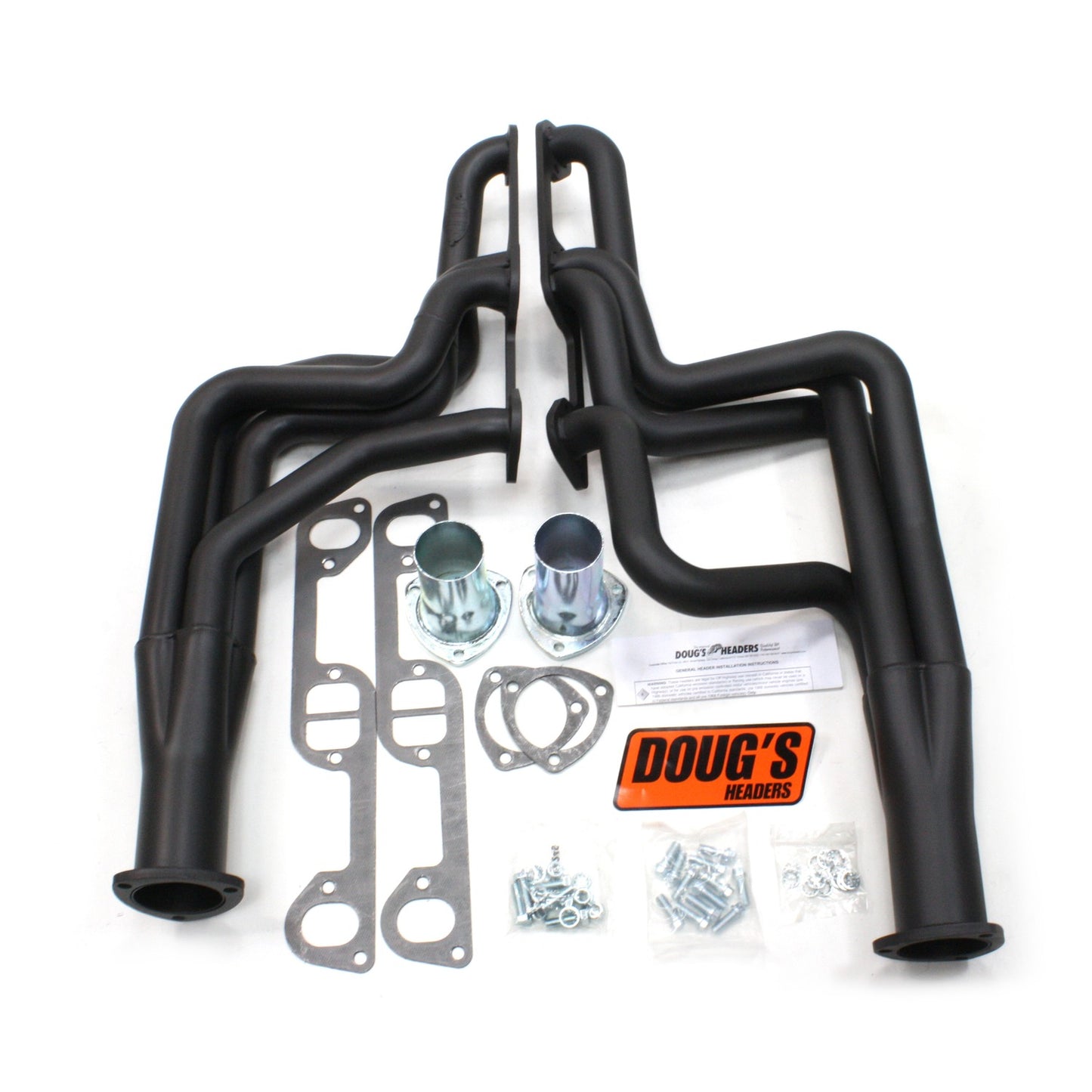 Long Tube Headers for 68-72 GTO 326-455 W/O EGR/A.I.R. 1-3/4in Primary D590-B
