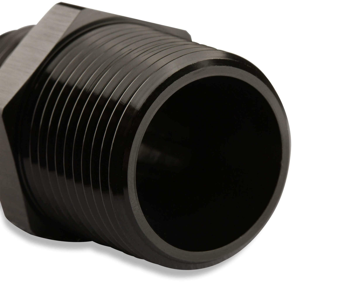 Mr. Gasket Straight -6 AN To 3/8 Inch NPT Adapter - Black - 481666-BL