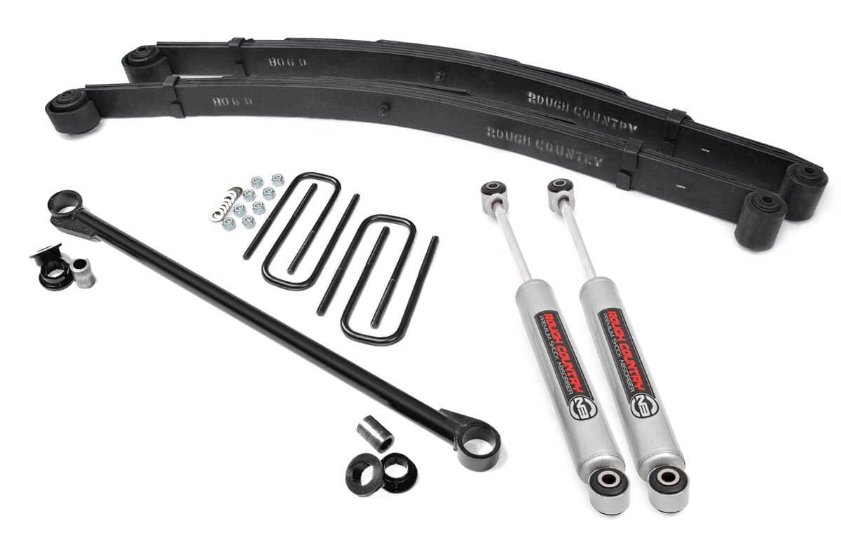 Fits Ford F-250/F-350 SD 4WD (99-04) 2.5" Leveling Kit; Leaf Spring; 489.2