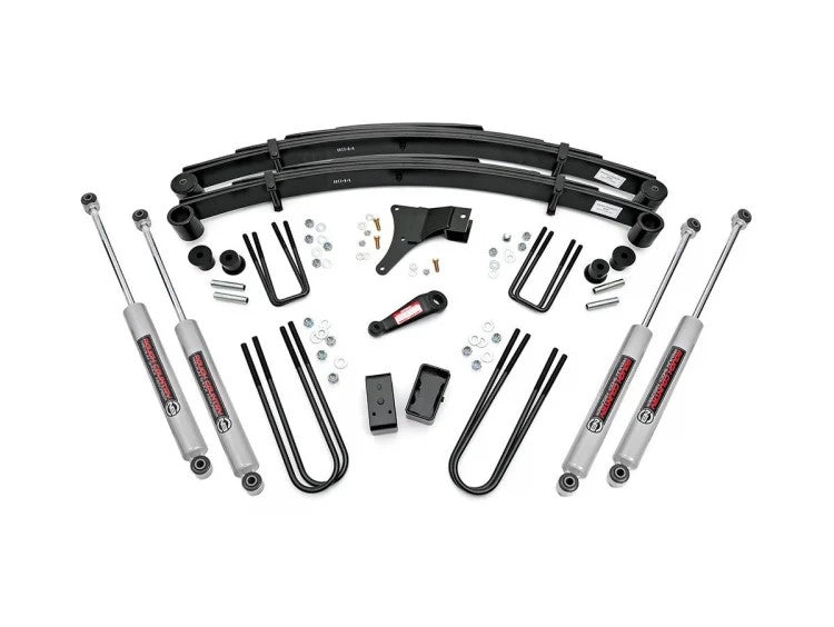 Fits Ford F-350 4WD (1986-1997) 4 Inch Lift Kit; 4918630
