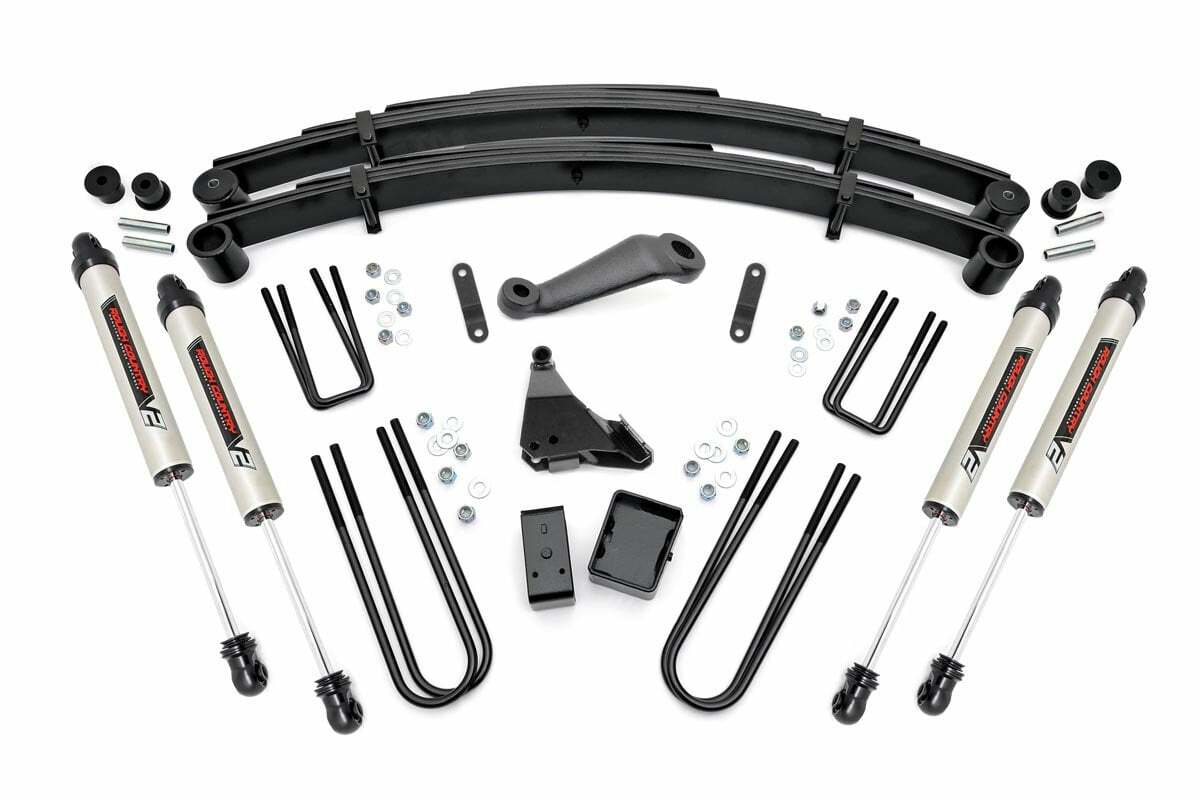 Fits Ford F-250/F-350 SD 4WD (99-04) 6" Lift Kit; Rear Blocks; V2; 49670