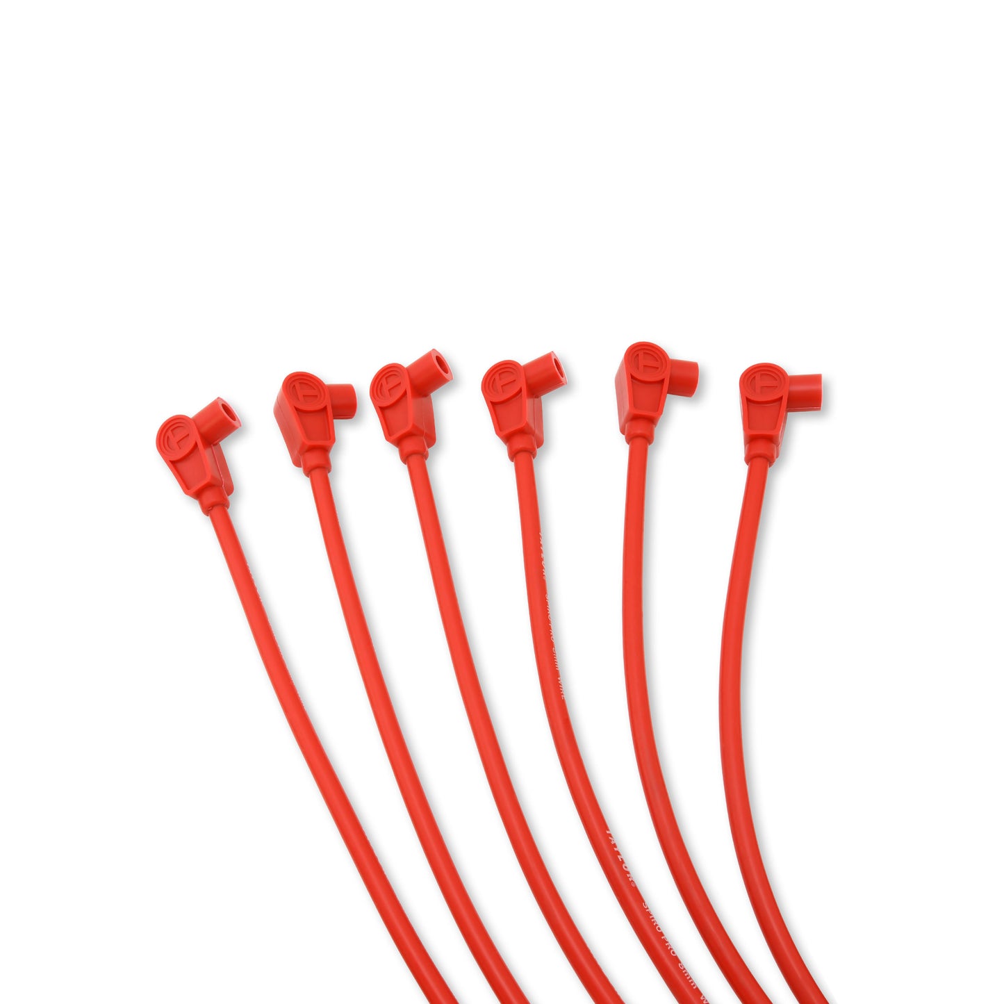 Spark Plug Wire Set Universal 8mm Silicone Spiro Pro 350 ohm/ft Red 72206