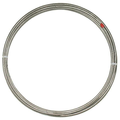 1/4 inch Brake Line Tubing Roll; 20 foot; Steel Fine Lines 4OMR