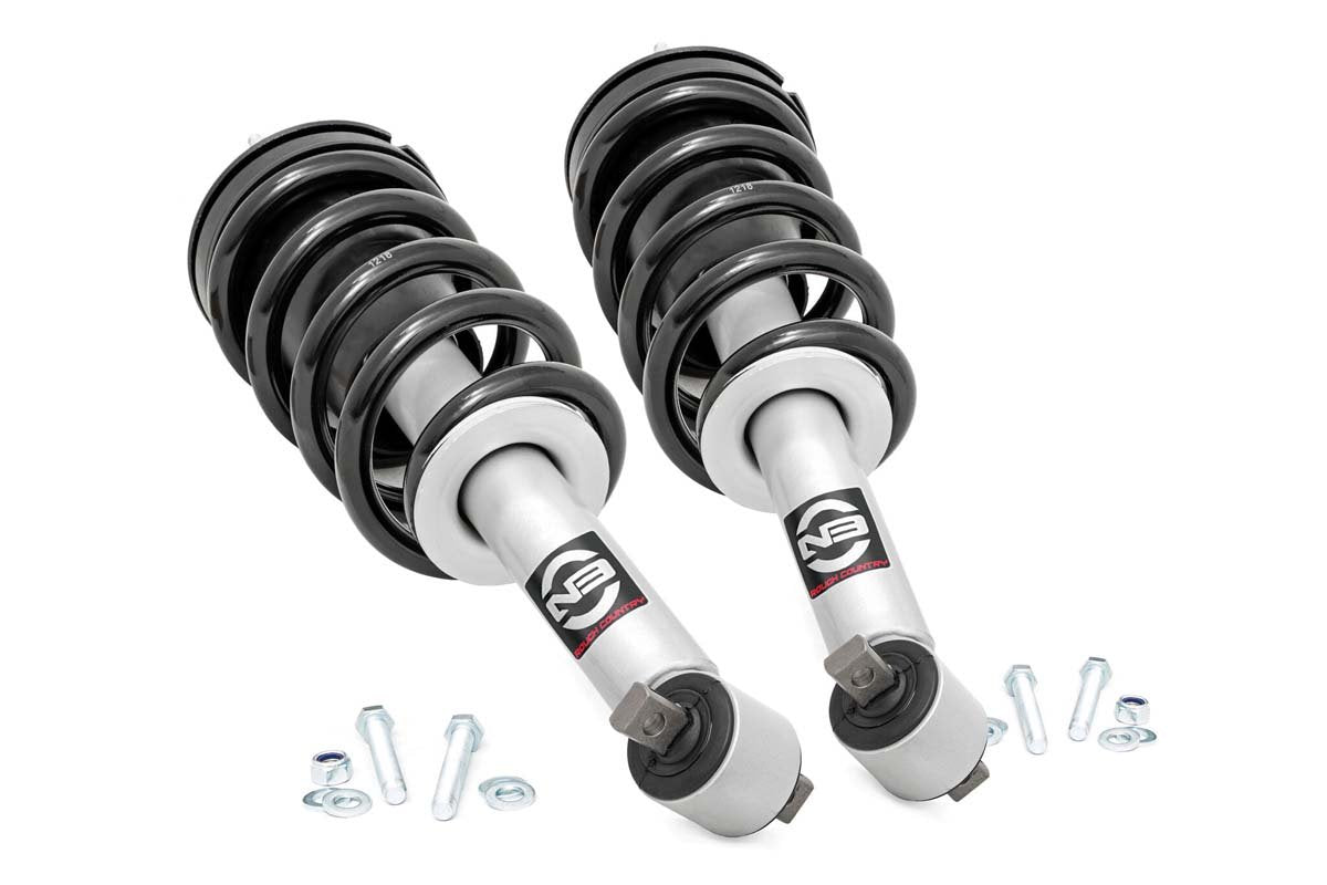 Fits Chevy/GMC 1500 (19-24) N3 Leveling Struts; 2 Inch; Loaded Strut; 501065