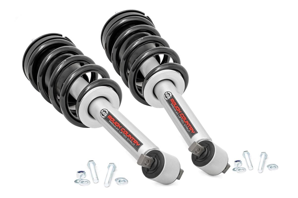 Fits Chevy/GMC 1500 (14-18 & Classic) Loaded Strut Pair; 3.5 Inch Lift; 501130