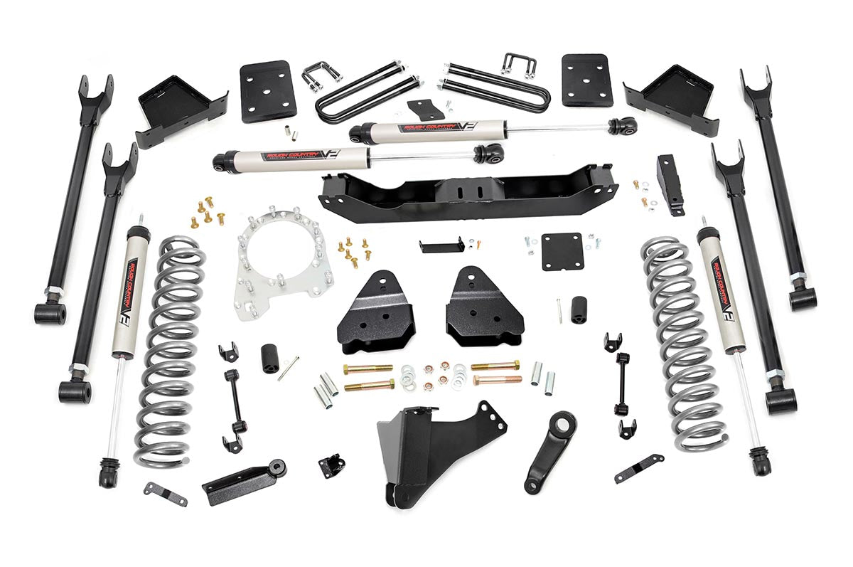 Fits Ford F-250/F-350 SD (17-22) 6" Lift Kit; Diesel; 4 Link; V2; 50870