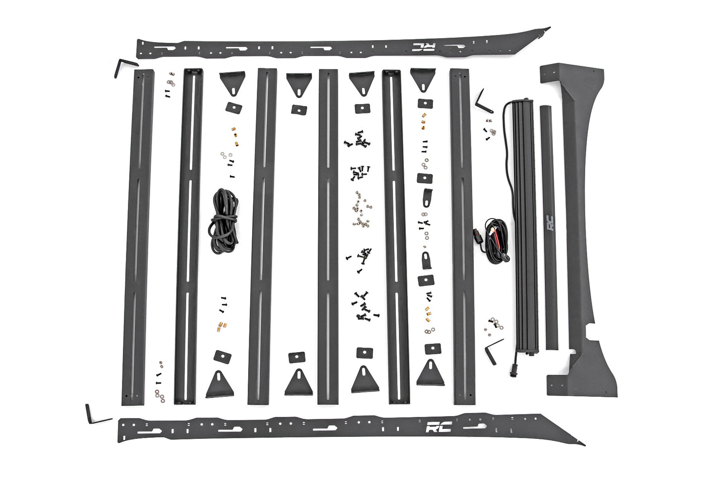 Fits Ford F-150 2&4WD (2015-2018) Roof Rack; FR 40" Single Row BLK LED; 51021