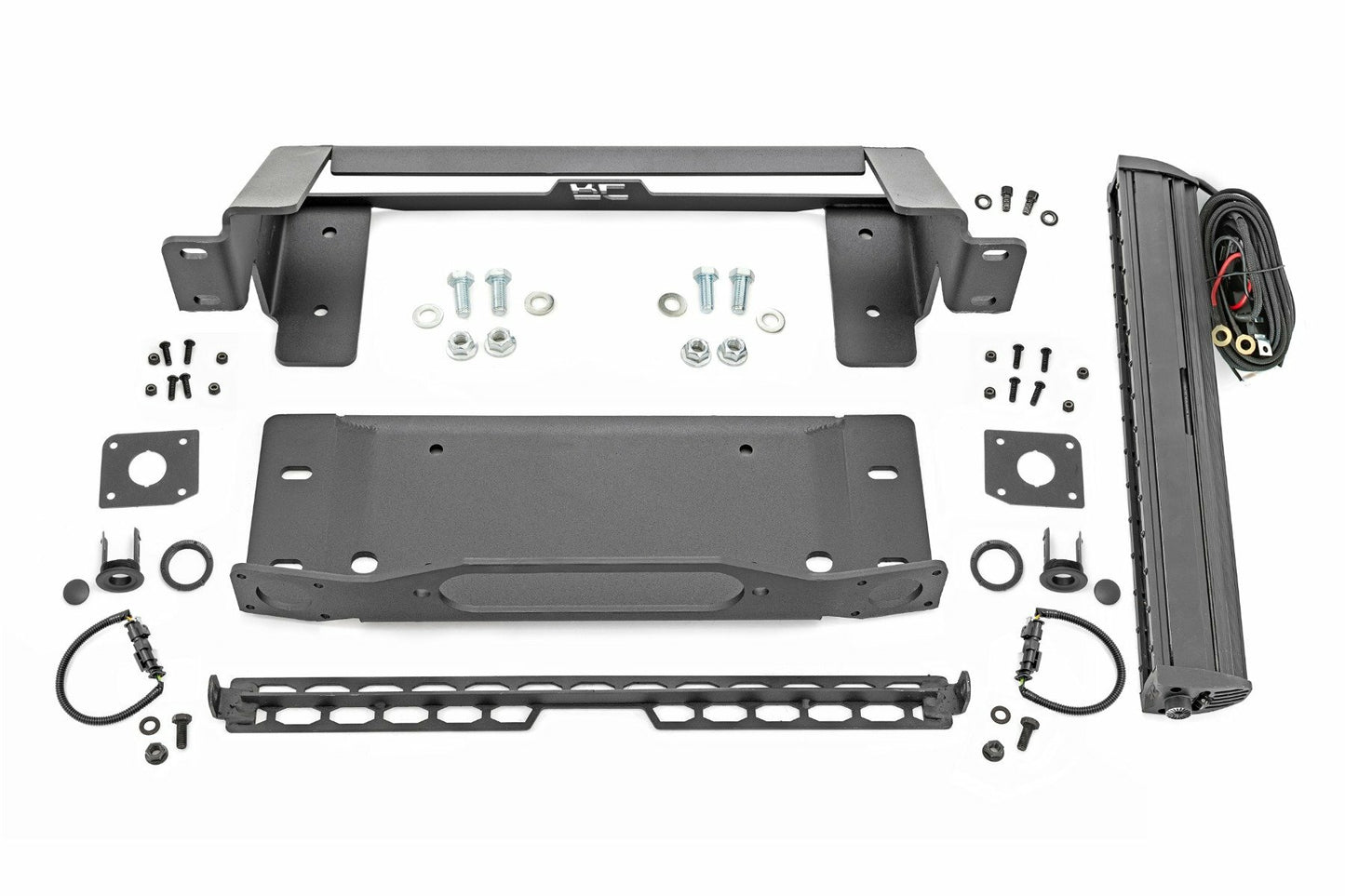 Fits Ford Bronco(21-24) High Winch Mount 20" Black Single Row LED 51067