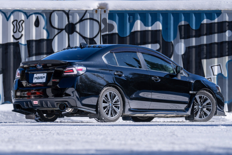 Fits 2015-21 Subaru WRX 3" Cat Back, Single Rear Exit, T304 w/ CF Tips-S48033CF