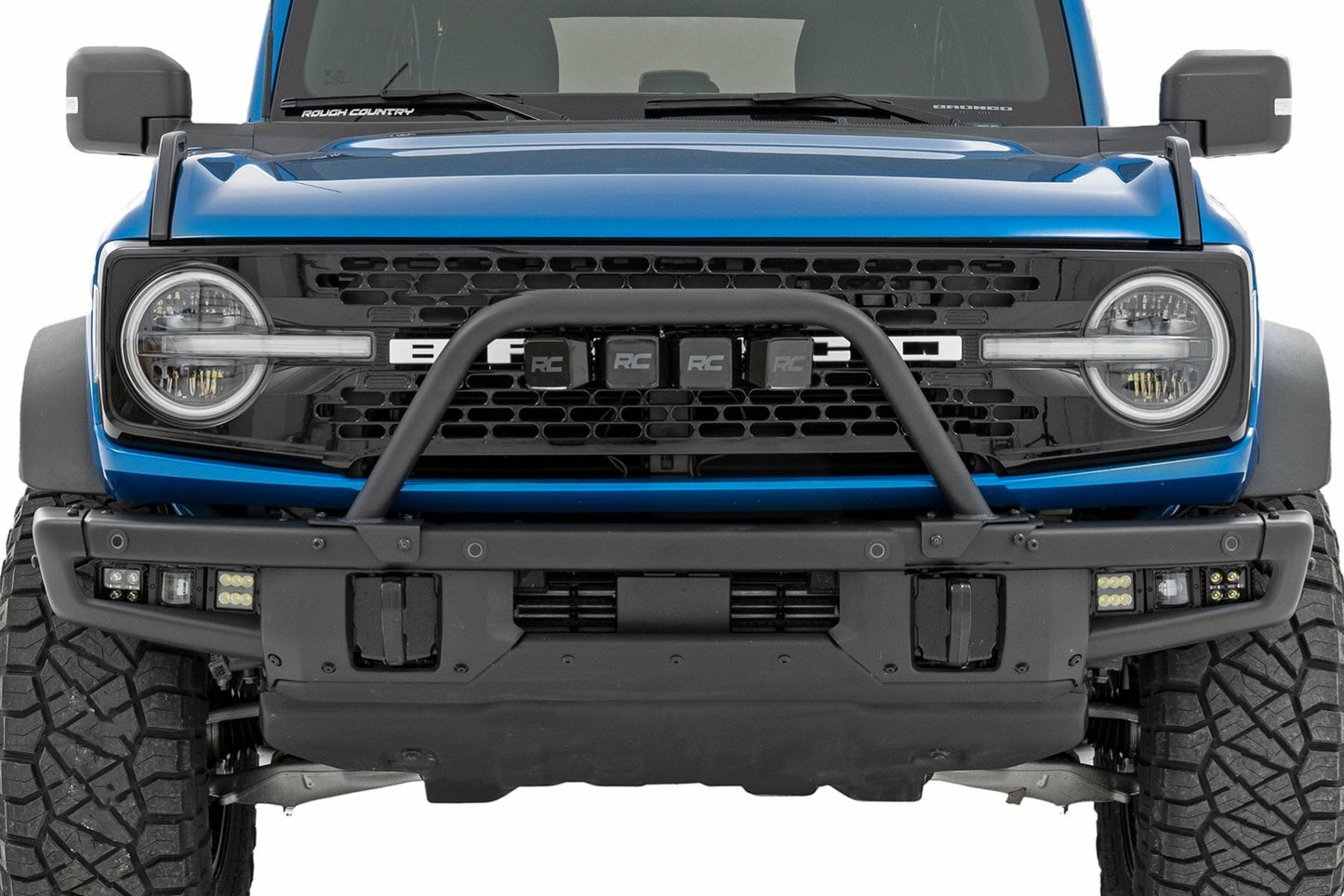 Fits Ford Bronco (21-24) Safari Bar; 3" OSRAM (Quad); Wide; Steel; 51115