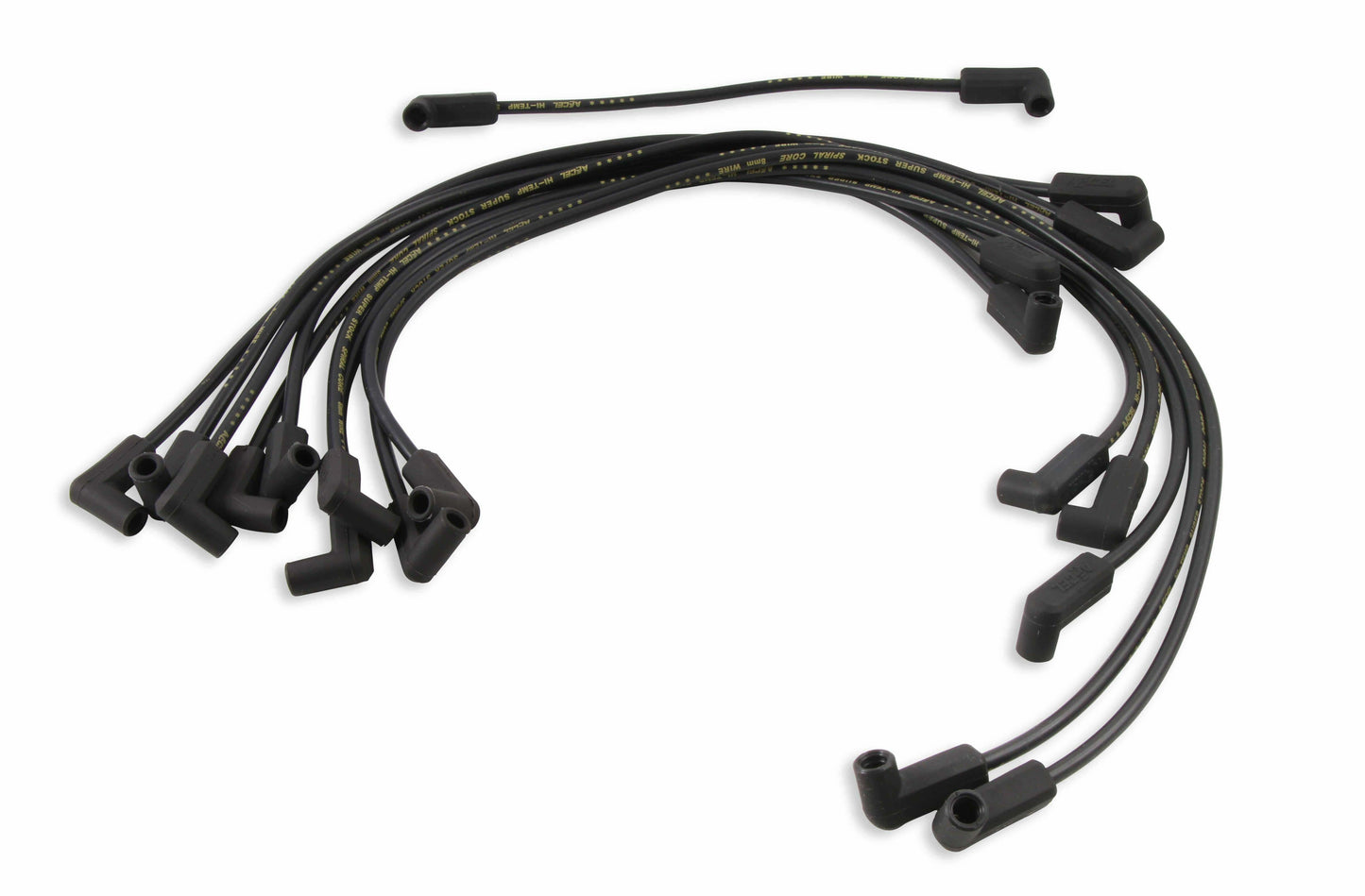 Spark Plug Wire Set- 8mm - Super Stock - Custom - Black Wire - 5114K