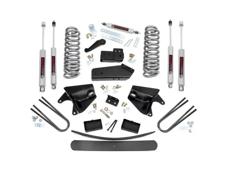 Fits Ford Bronco/F-150 4WD (1980-1996) 6 Inch Lift Kit; RR Springs; 525.2