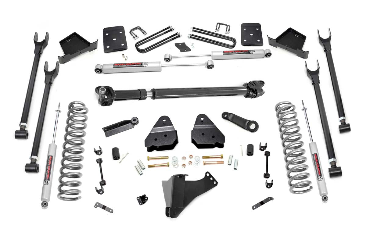 Fits Ford F-250/F-350 SD (17-22) 6" Lift Kit; 4-Link; No OVLD; D/S; 52621