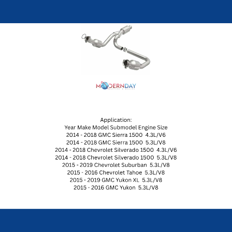 2014-2018 GMC Sierra 1500 Direct Fit Catalytic Converter 52642 Magnaflow