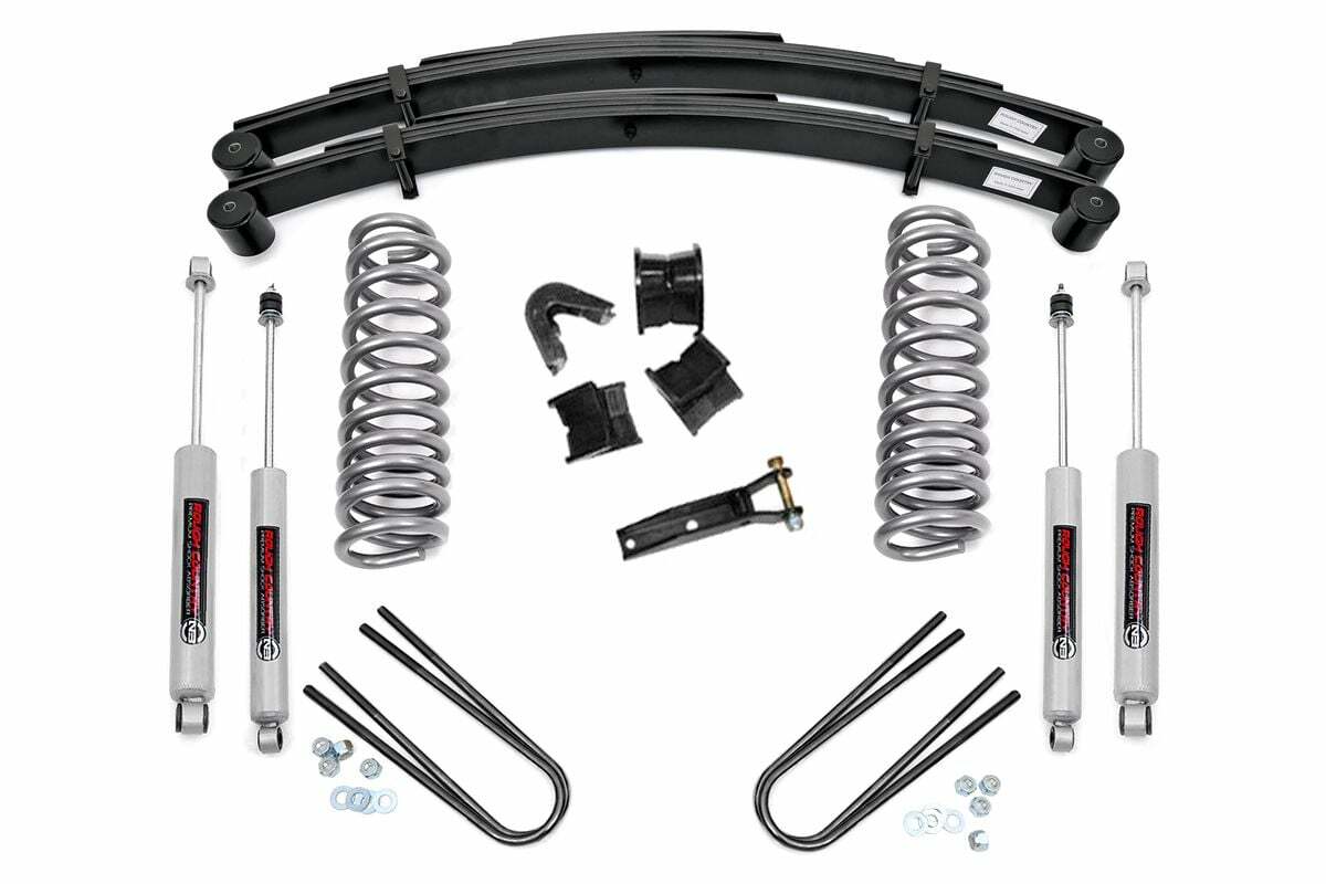 Fits Ford F-100/F-150 4WD (1977-1979) 2.5" Lift Kit; Rear Springs; 530-77-7930