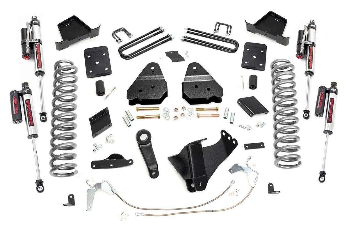 Fits Ford F-250 SD 4WD (11-14) 6" Lift Kit; Gas; No OVLD; Vertex; 53350