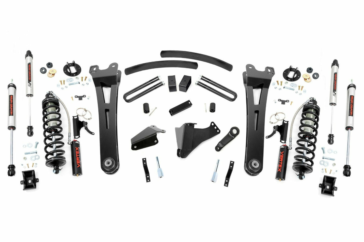 Fits Ford F-250/F-350 SD (05-07) 6" Lift Kit; Gas; Radius Arm; C/O V2; 53758