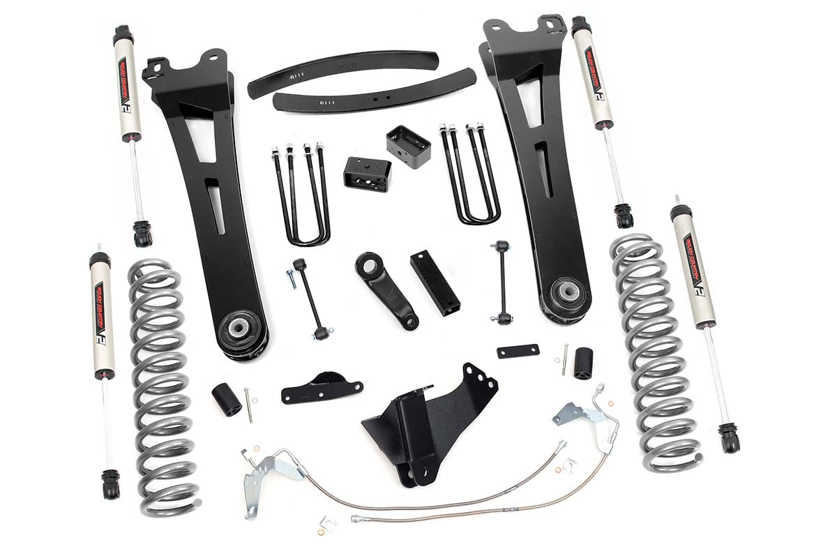 Fits Ford F-250/F-350 SD (08-10) 6" Lift Kit; Diesel; Radius Arm; V2; 53870