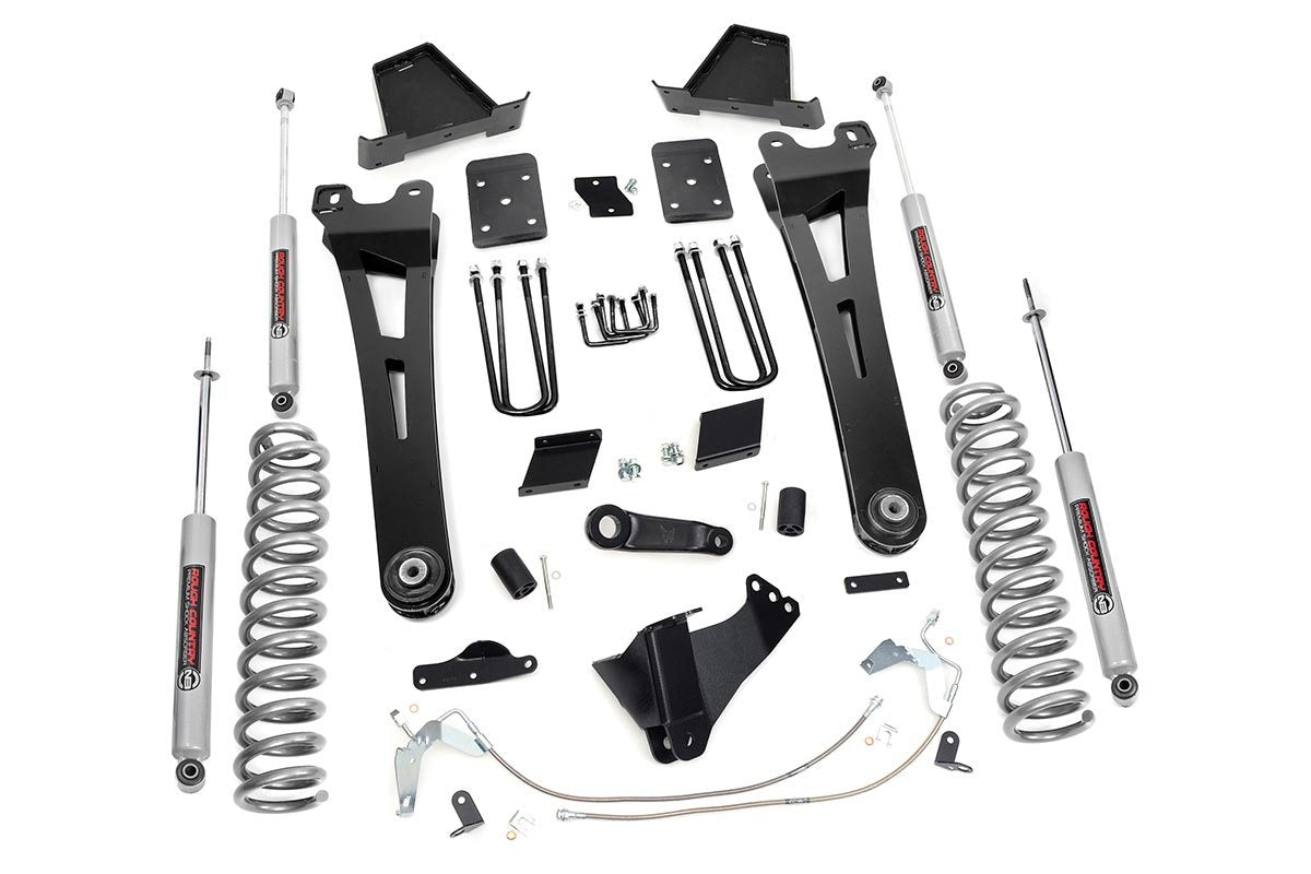 Fits Ford F-250 SD (11-14) 6" Lift Kit; Diesel; Radius Arm; OVLD; 540.2
