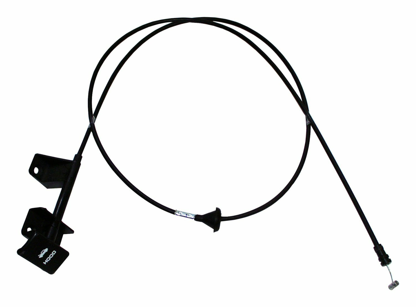 Crown Automotive - Metal Black Hood Release Cable - 55026030