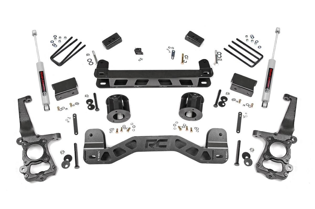 Fits Ford F-150 2WD (2015-2020) 4 Inch Lift Kit; 55130
