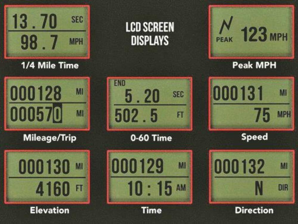 Holley EFI GPS Speedometer - 553-121