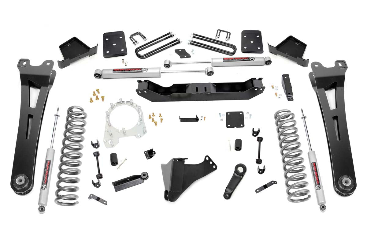 Fits Ford F-250/F-350 SD 4WD (2017-2022) 6" Lift Kit; Overloads; 55430