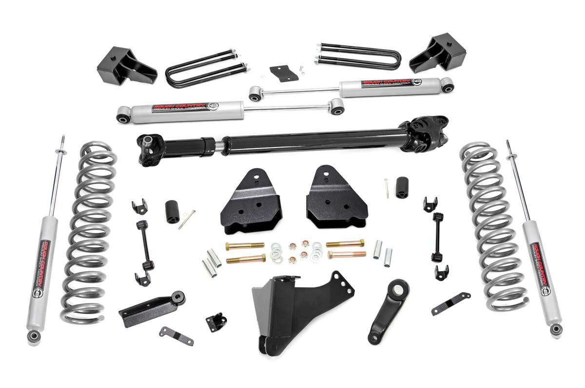 Fits Ford F-350 SD 4WD (17-22) 4.5" Lift Kit; DRW; FR Drive Shaft; 55931
