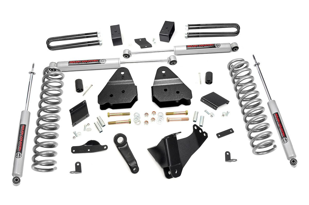 Fits Ford F-250 Super Duty 4WD (2011-2014) 4.5 Inch Lift Kit; OVLD; 563.2